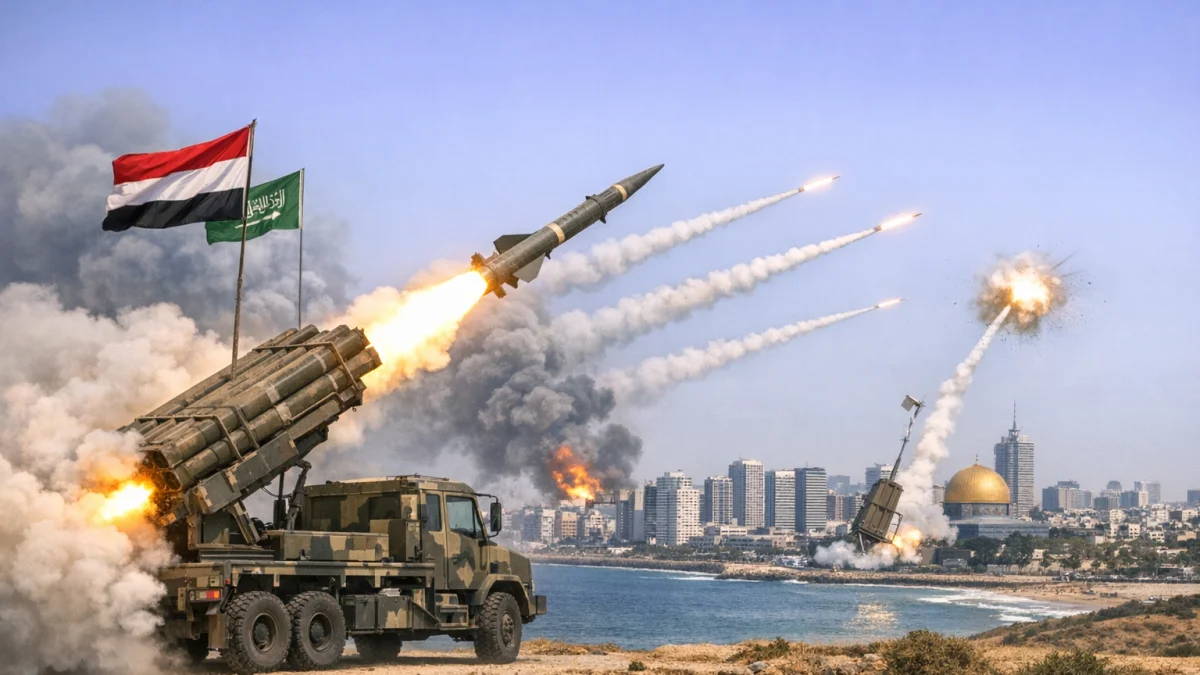 Yemen Houthis Launch Missile Strikes on Israel in Iran War
