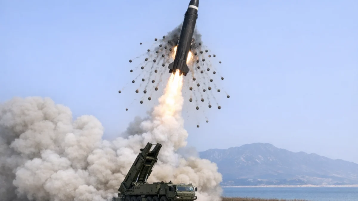 North Korea Tests Ballistic Missiles Armed With Cluster Bomb Warheads