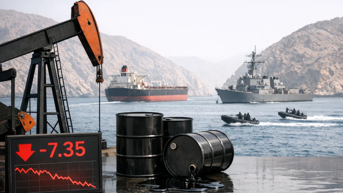 Oil Prices Plunge Amid Renewed Hormuz Strait Crisis