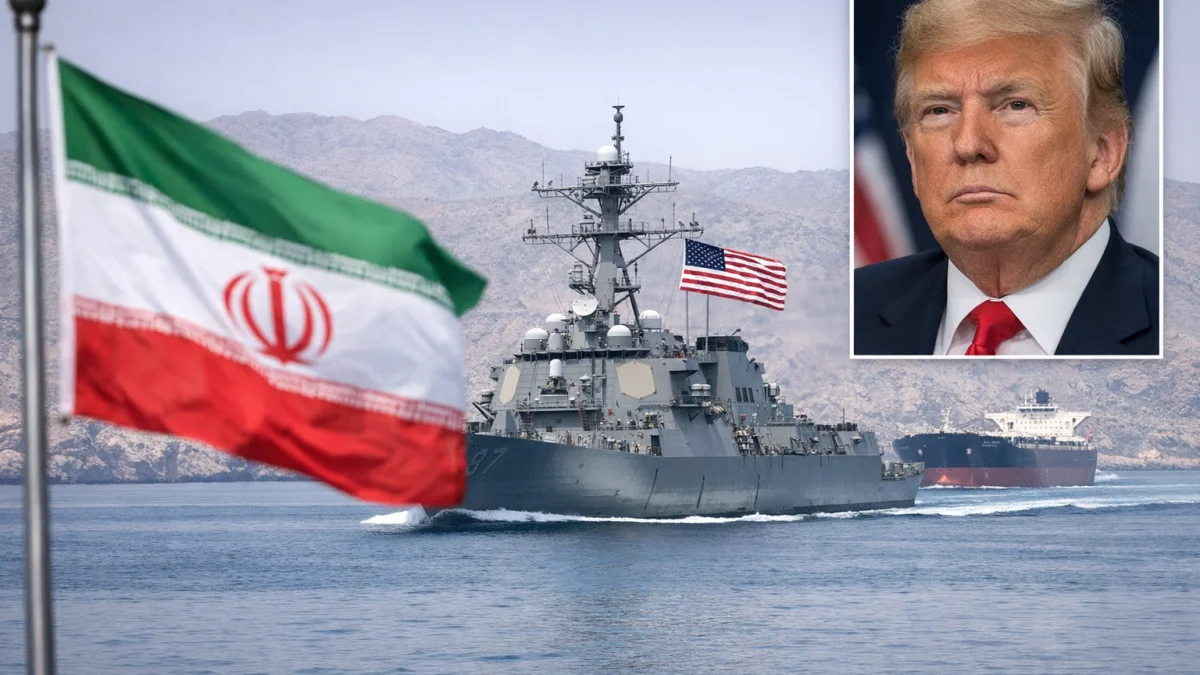 Trump Warns Iran Against Blackmail Over Hormuz Closure