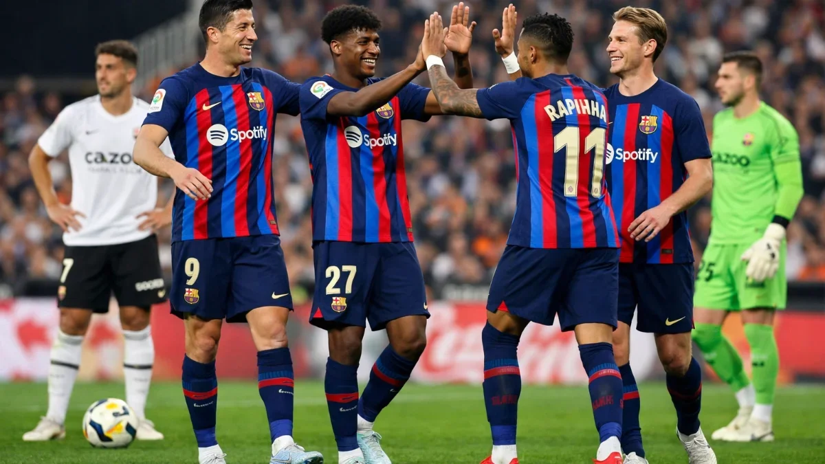 Barcelona Secures Convincing Victory Over Valencia in La Liga Match