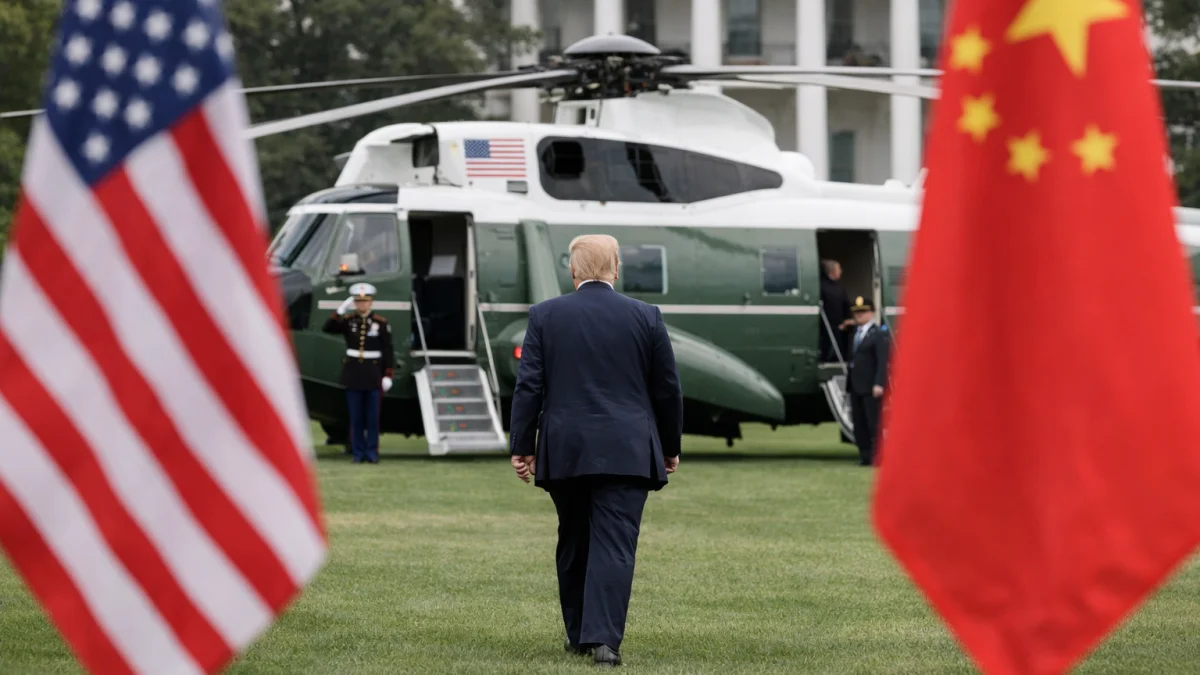 President Trump Departs White House for High Stakes Summit With Xi