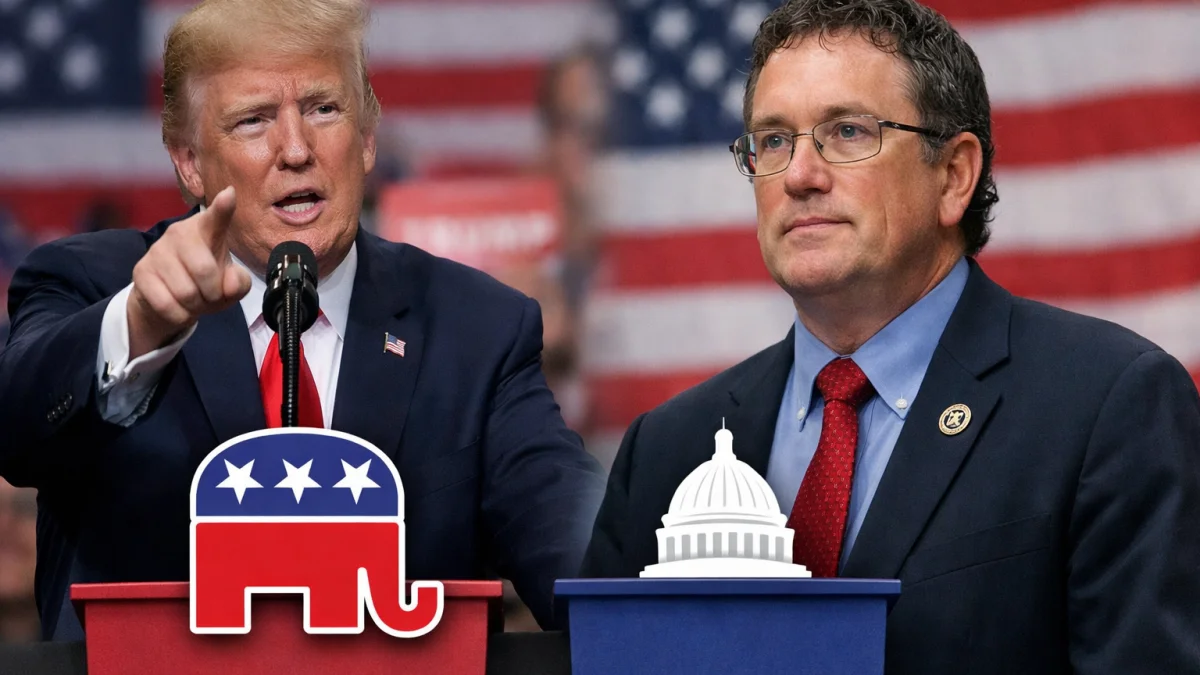 Trump Intensifies Primary Challenge Against GOP Rep Thomas Massie