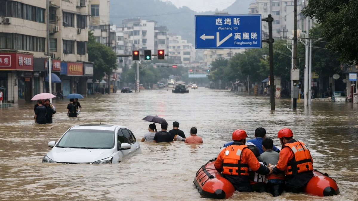 Severe Flooding Sweeps Through Southern China After Heavy Rainfall