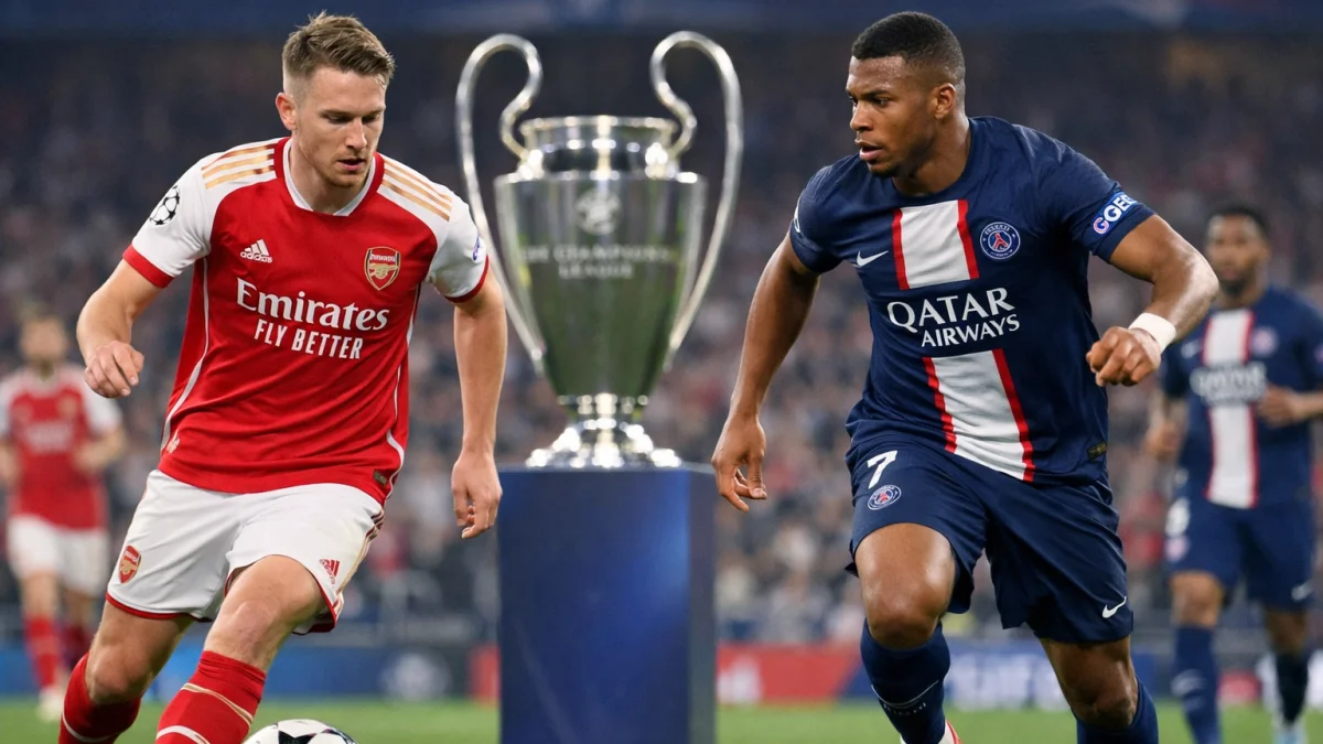 Arsenal Takes Early Lead Against PSG in Champions League Final