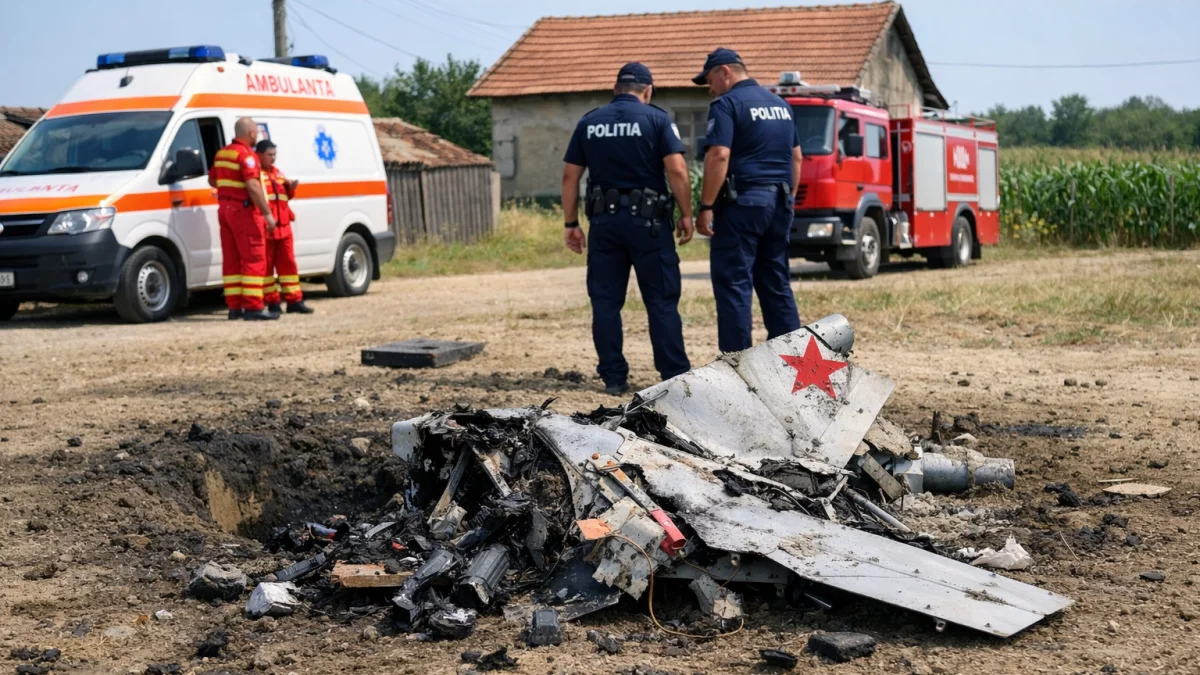 Russian Drone Crashes in Romania Injuring Two Civilians