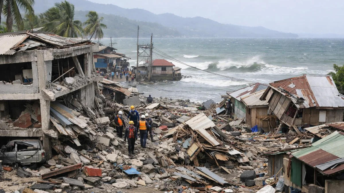 Philippines Earthquake Kills Dozens Triggers Small Tsunami Waves