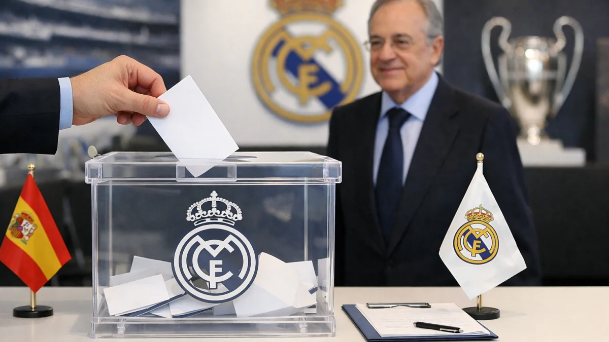 Real Madrid Presidential Election Florentino Pérez Leads Vote