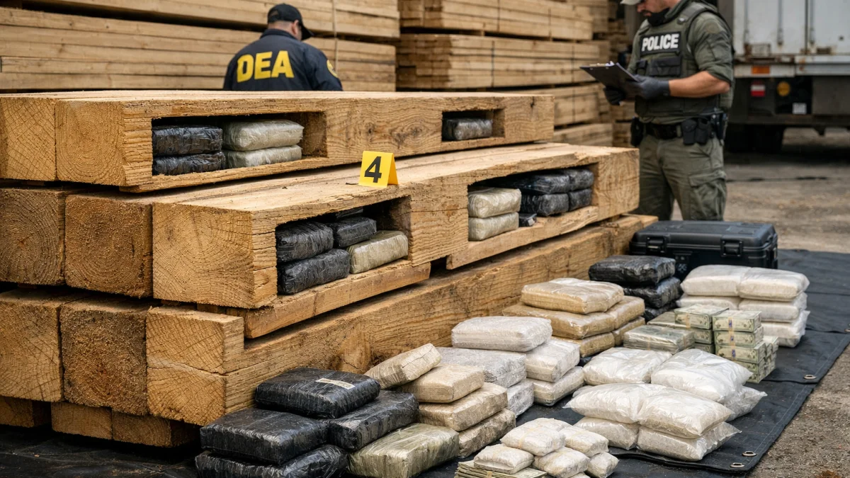 Record Drug Haul Discovered Hidden in Lumber Shipment