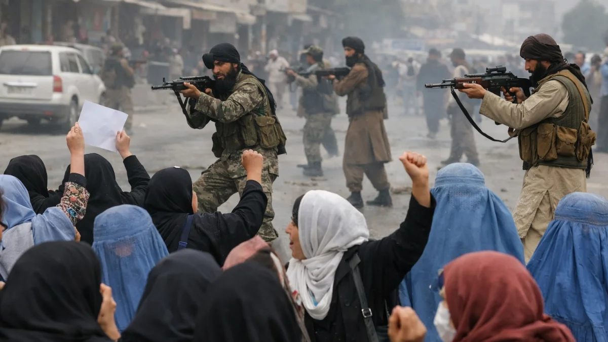 Taliban Forces Open Fire at Protest in Afghanistan Over Dress Code
