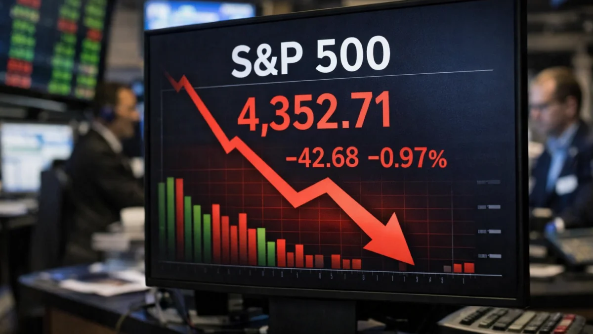 S&P 500 Drops Nearly One Percent on Tech Sector Weakness