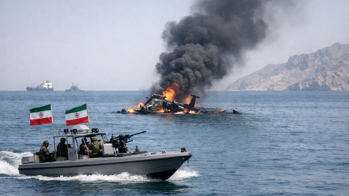 Iran Shoots Down US Apache Helicopter Near Strait of Hormuz