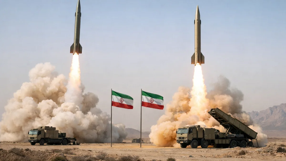 Iranian Military Releases Footage Claiming Missile Launches at Targets