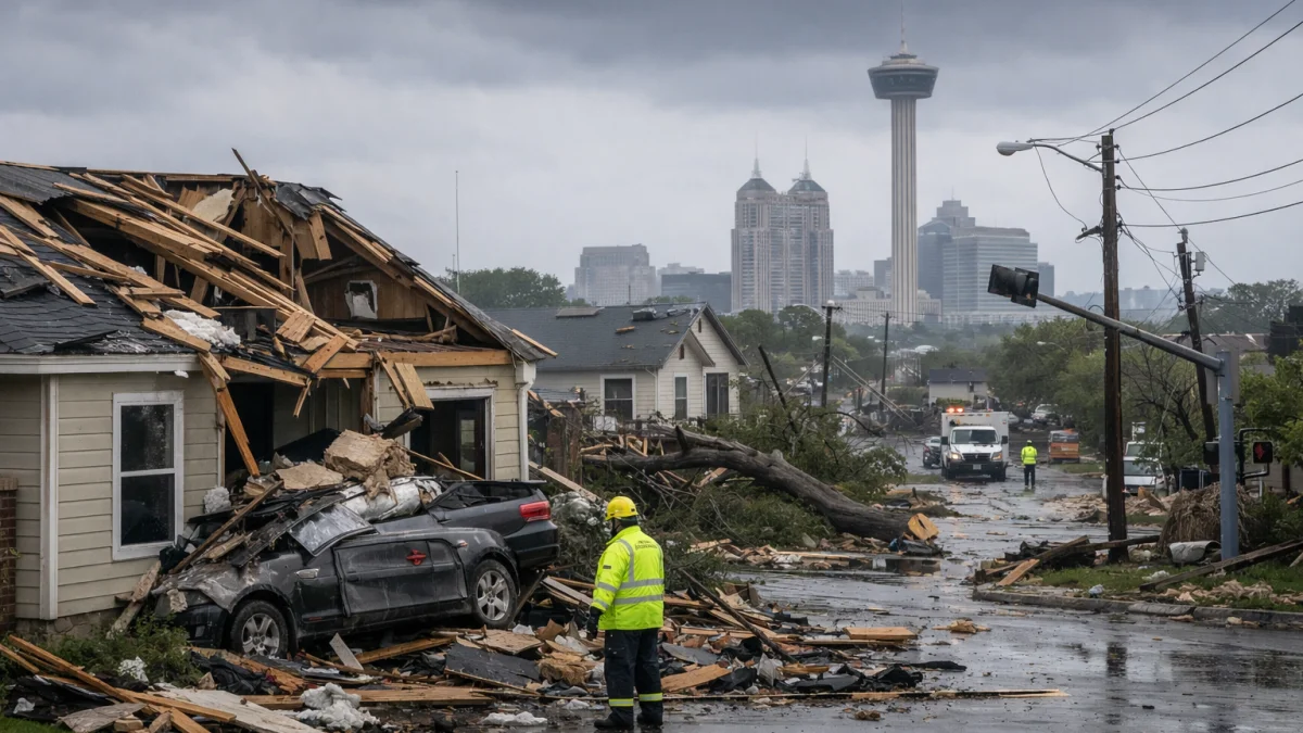 San Antonio Hit by Devastating Storms Causing Widespread Damage