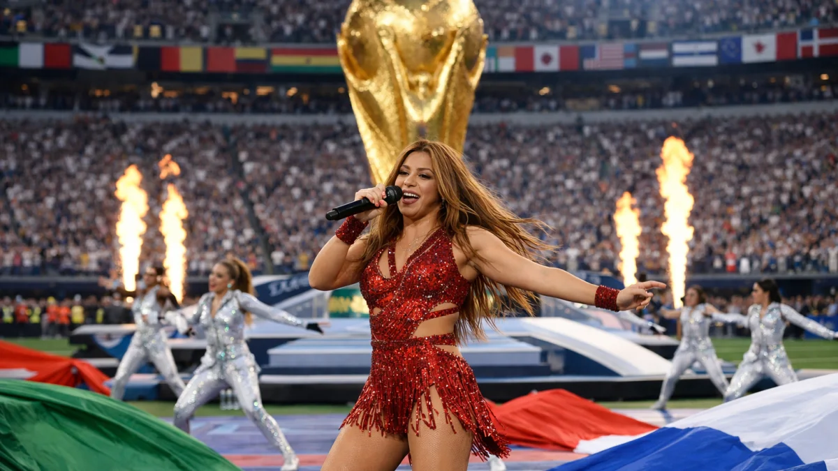 Shakira Performs at First of Three 2026 World Cup Opening Ceremonies