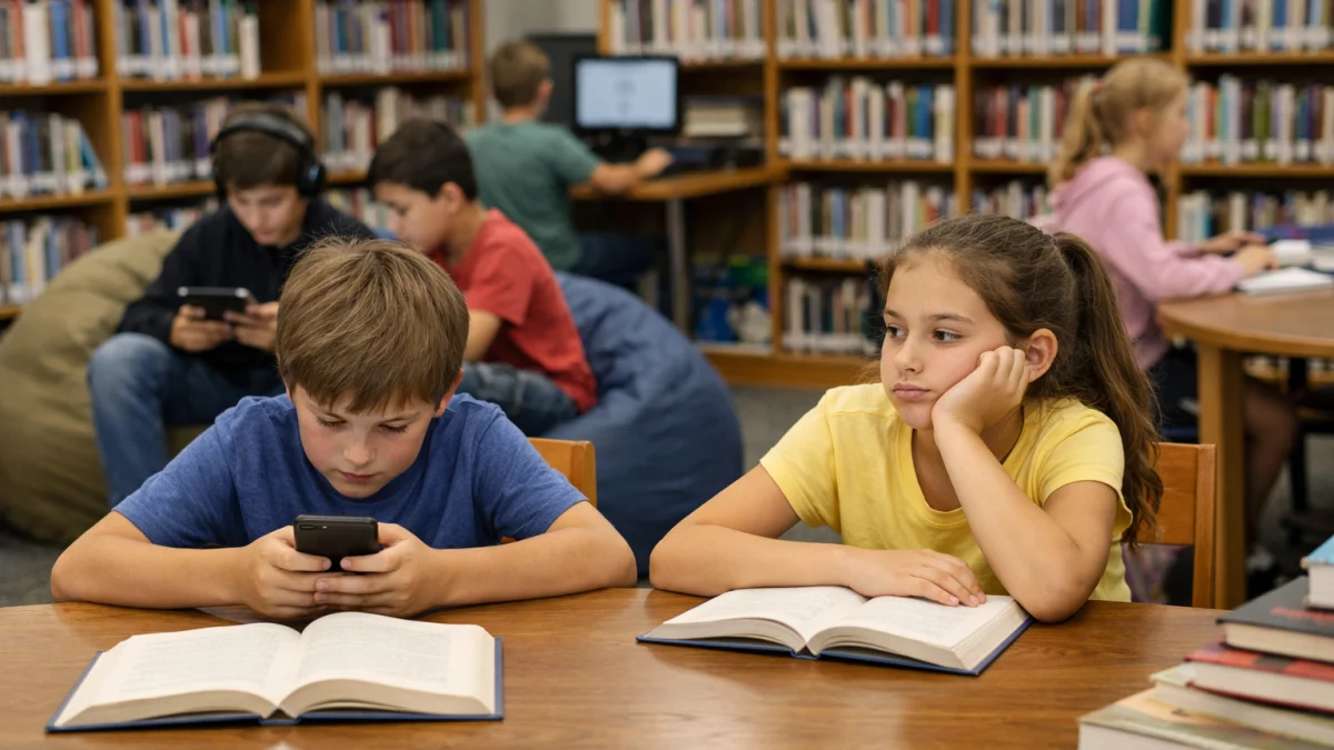 Decline Reported in Number of US Children Reading Books for Fun