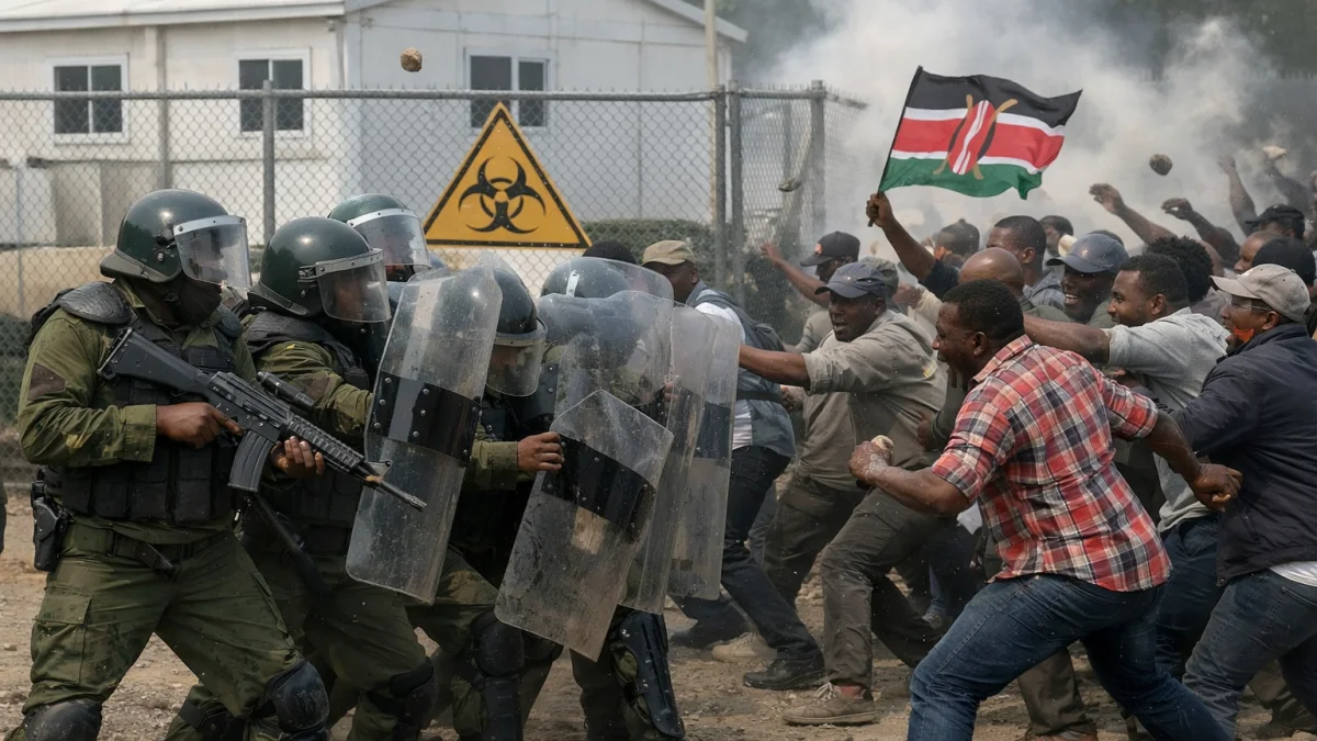Kenya Protesters Clash With Police Near US-Funded Ebola Quarantine Site