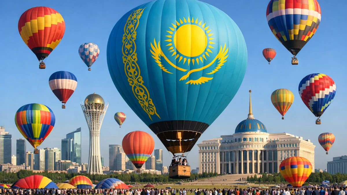 Kazakhstan Hosts First International Balloon Festival in Two Years