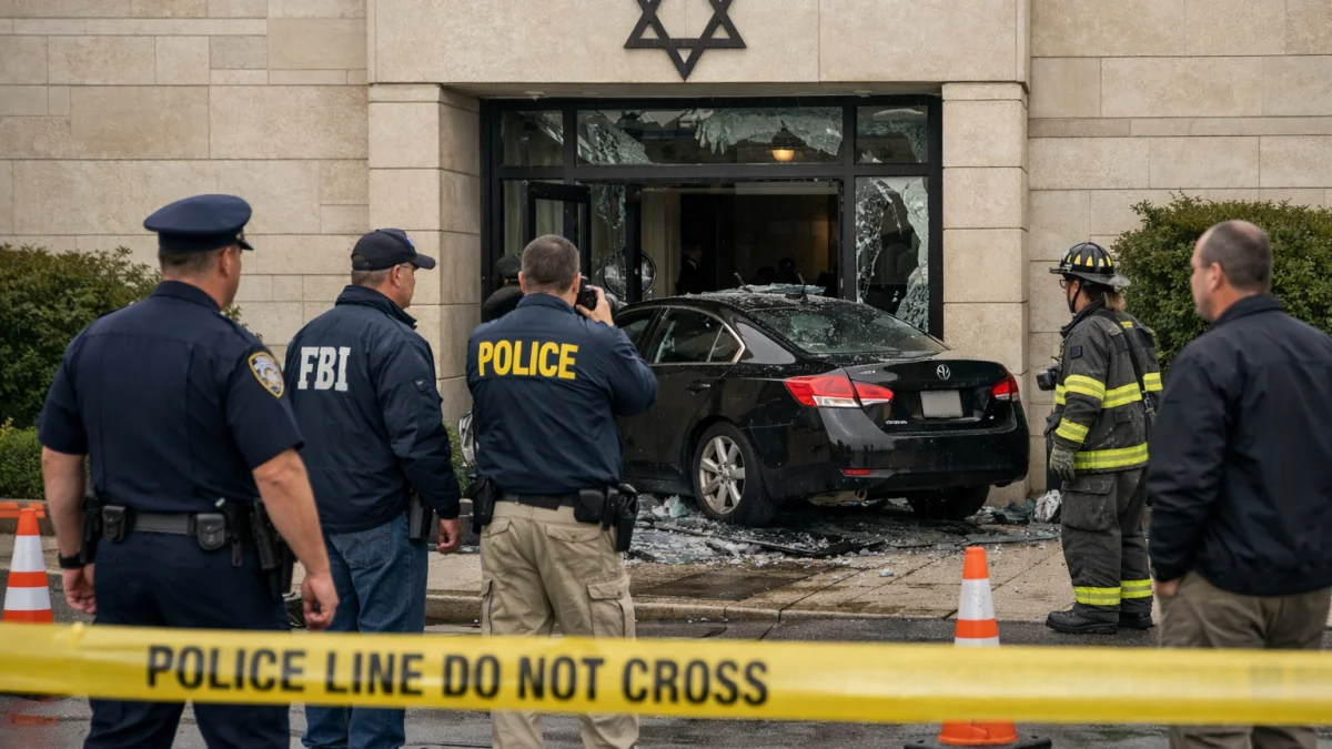 Authorities Investigate Car Ramming Incident at Detroit Area Synagogue