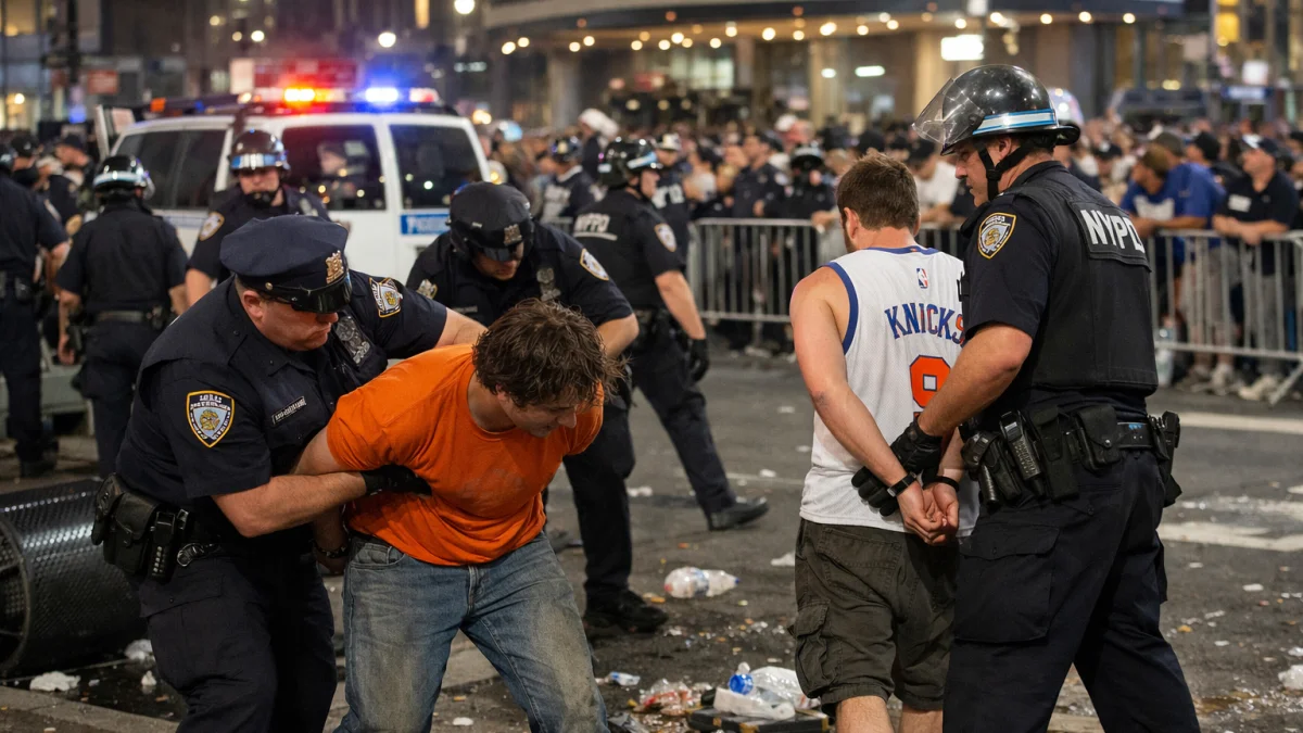 Dozens Arrested Following Fan Unrest After Knicks Victory in NBA Finals