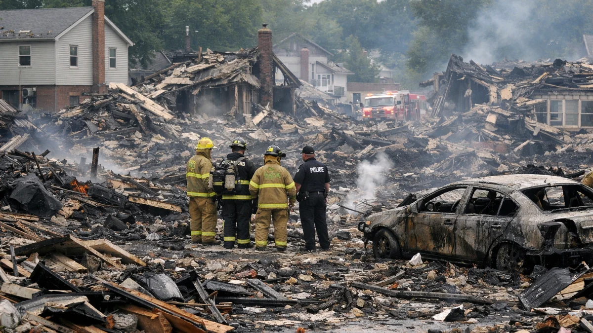 Explosions Destroy Multiple Homes in Pennsylvania Town Incident