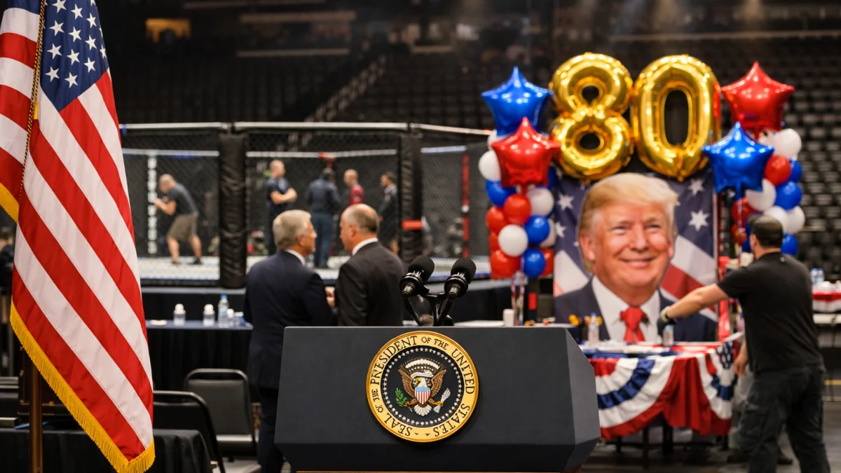 White House Prepares for Trump 80th Birthday UFC Event