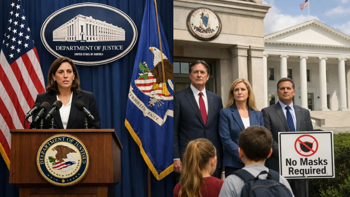 US Justice Department Sues Virginia Over Mask Ban Policy
