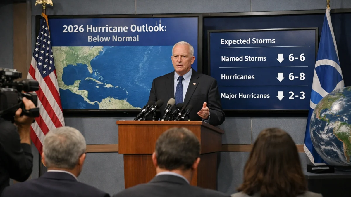 NOAA Predicts Below-Normal 2026 Atlantic Hurricane Season