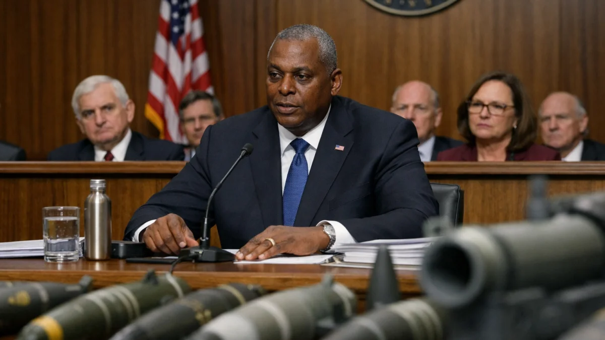 Defense Secretary Addresses Munitions Stockpile Concerns in Senate