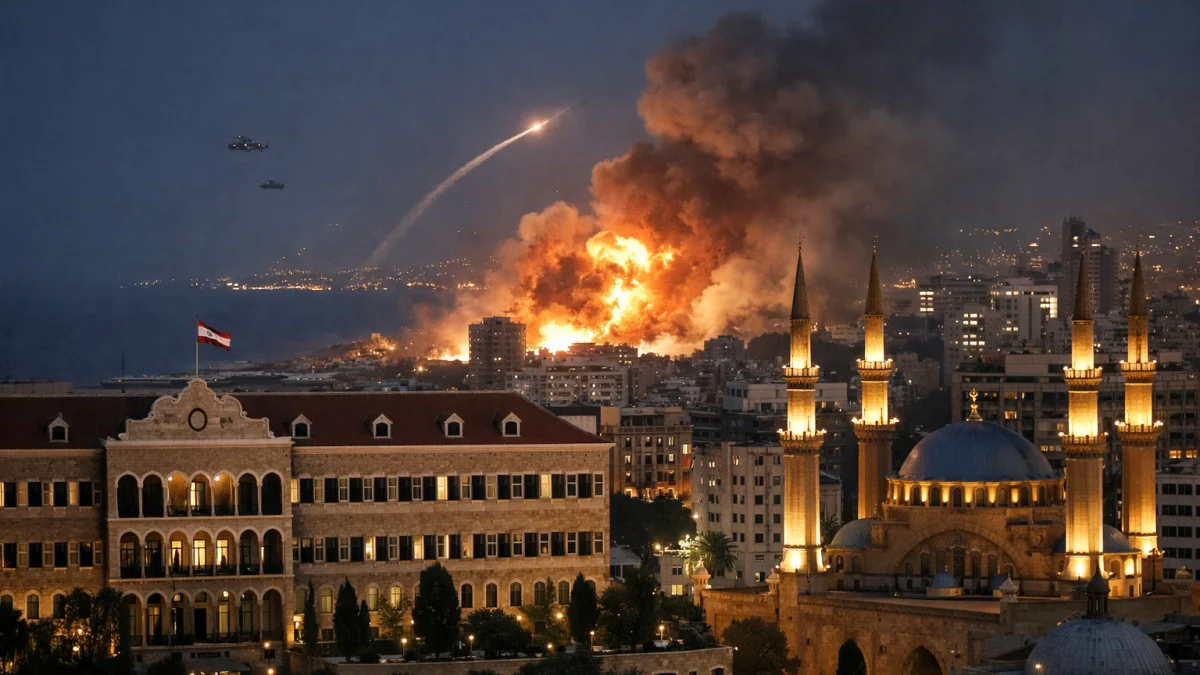 Israel Conducts Strikes in Beirut Ahead of Iran Deal Signing