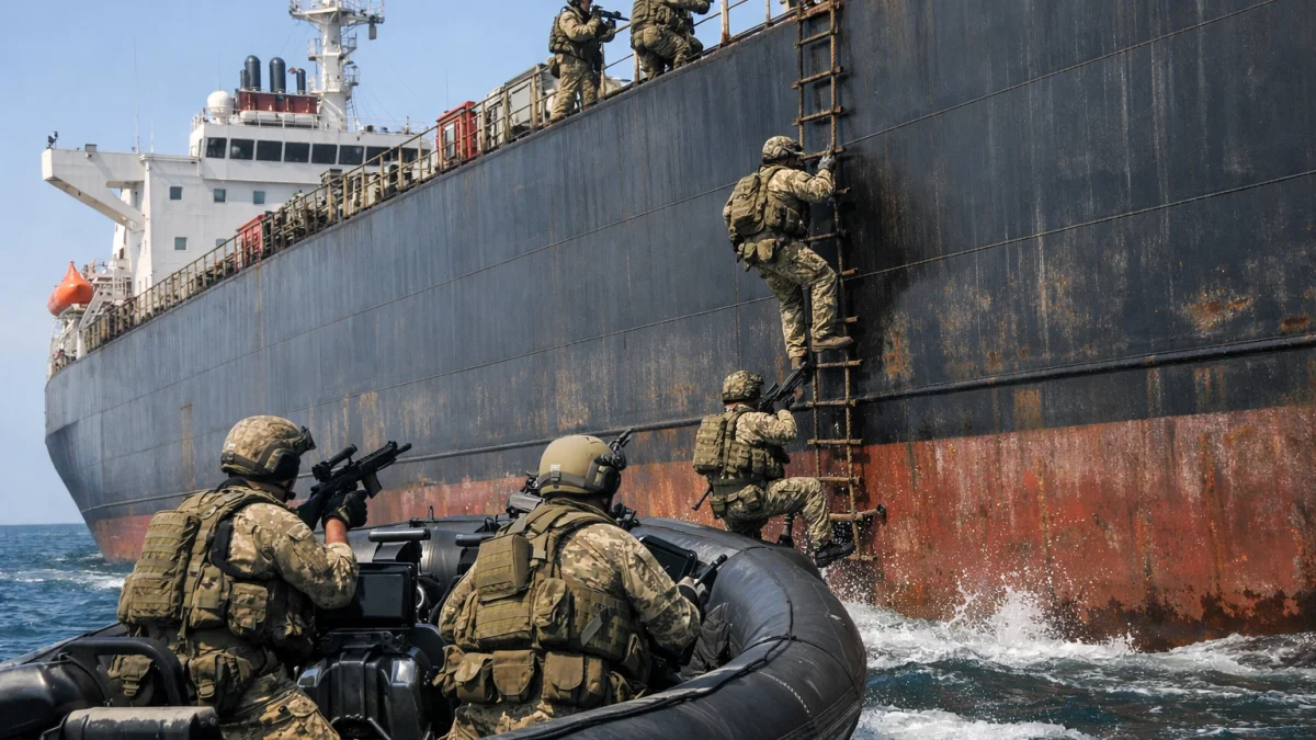 British Forces Seize Russian Shadow Fleet Oil Tanker