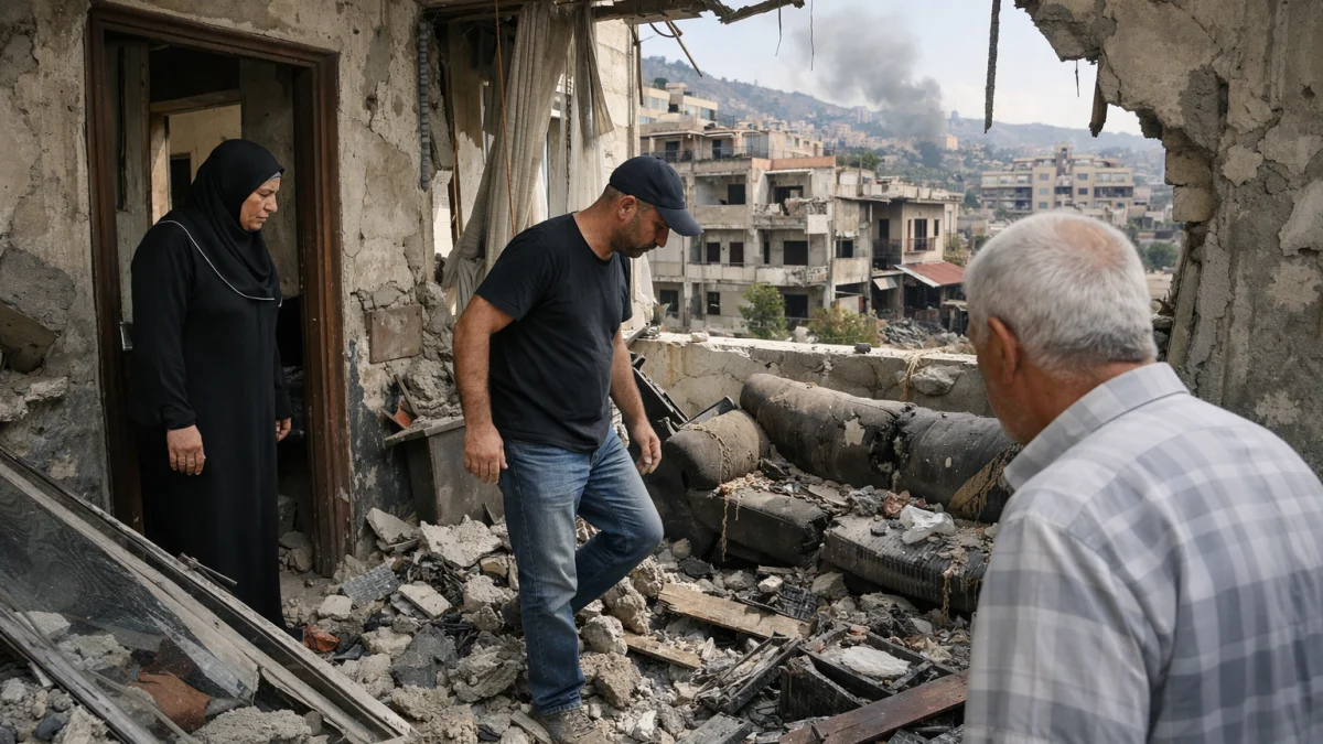 Lebanese Residents Return Home to Assess Damage After Recent Conflict