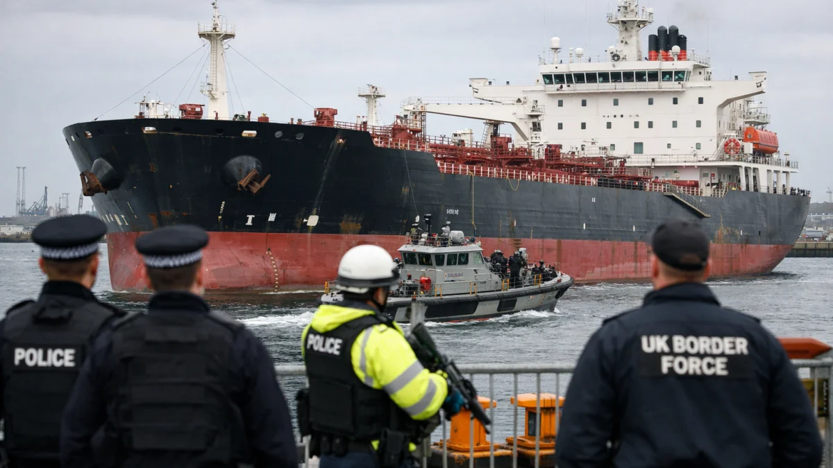 Britain Detains Sanctioned Oil Tanker Linked to Russian Operations