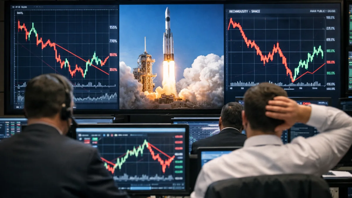Space Industry Stocks Experience Volatility After Major Public Listing