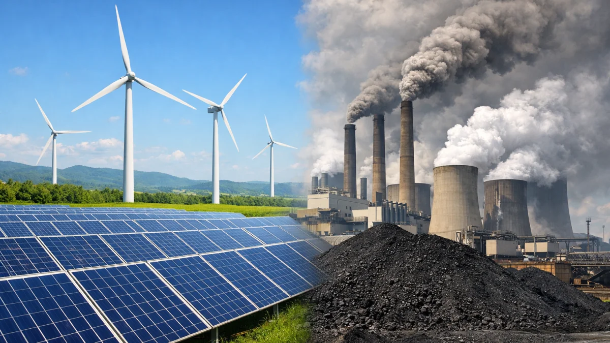 Global Renewables Overtake Coal in Worldwide Electricity Generation for First Time