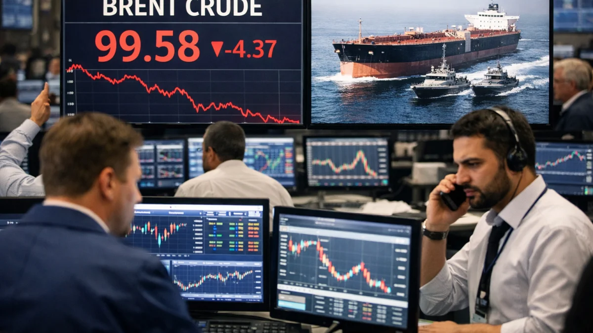Brent Crude Falls Below 100 Dollars per Barrel Following Hormuz Agreement