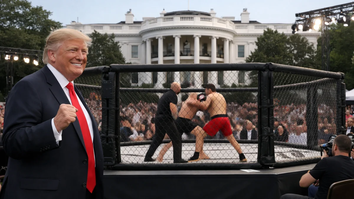 Trump Celebrates Eightieth Birthday With White House UFC Event on South Lawn