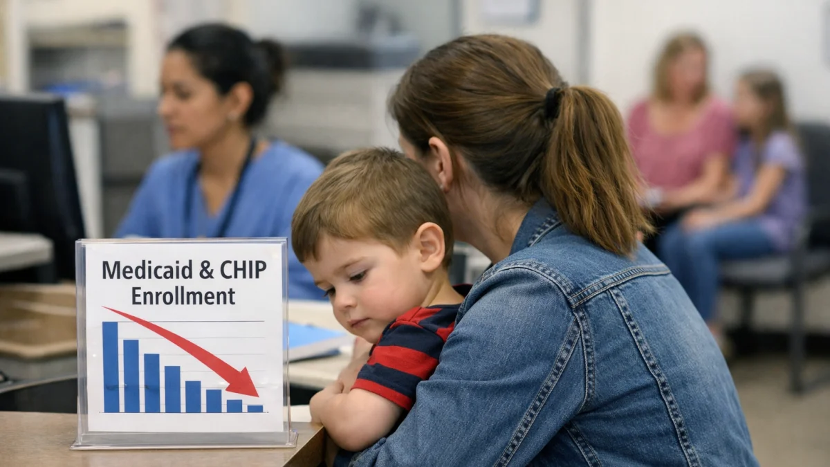 Child Enrollment in Medicaid and CHIP Drops Below Pre-Pandemic Levels