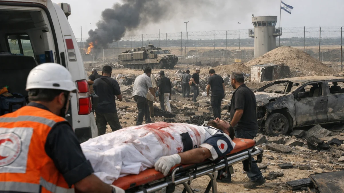 Israel Conducts Strikes in Gaza Killing Four Including Paramedic