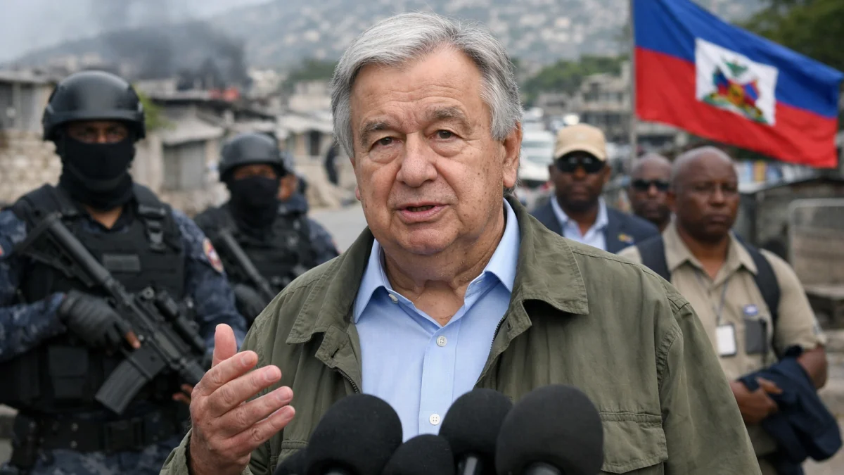 UN Secretary General Addresses Gang Violence During Haiti Visit