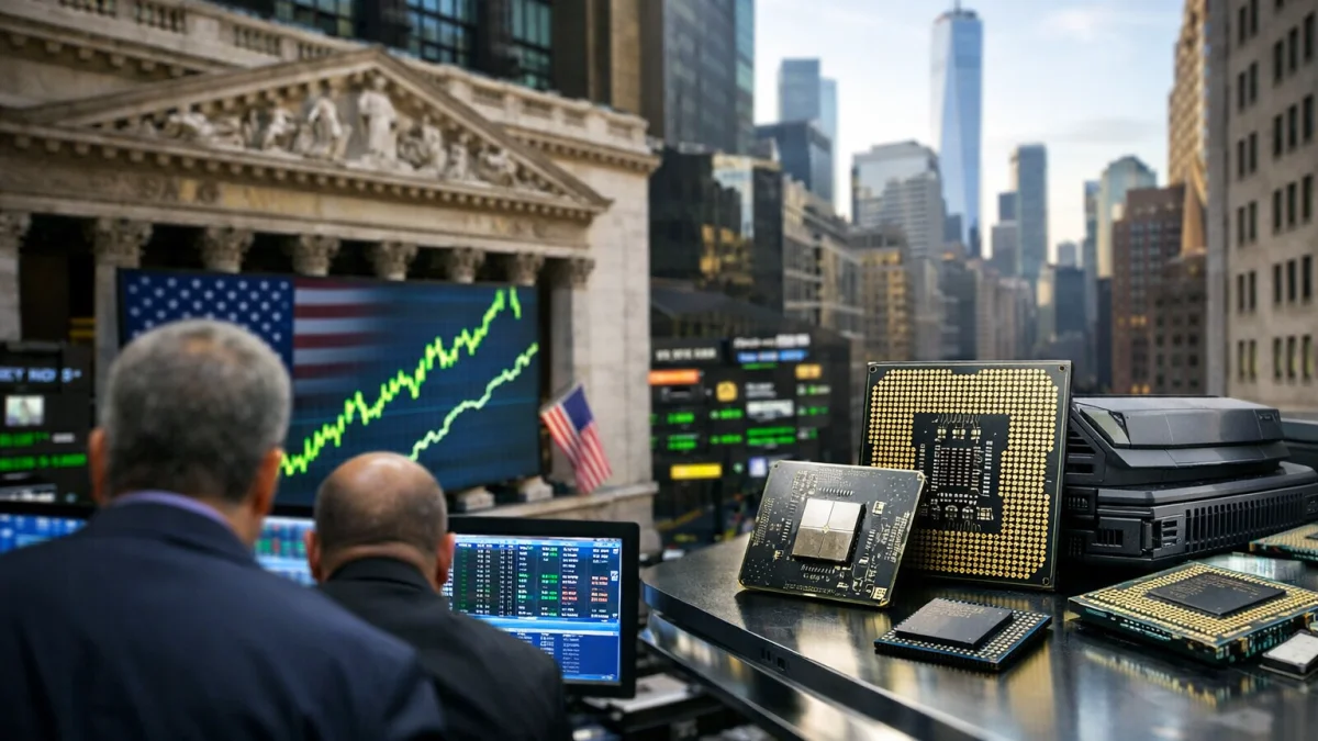Dow Hits Record High as Chip Stocks Influence Tech Sector