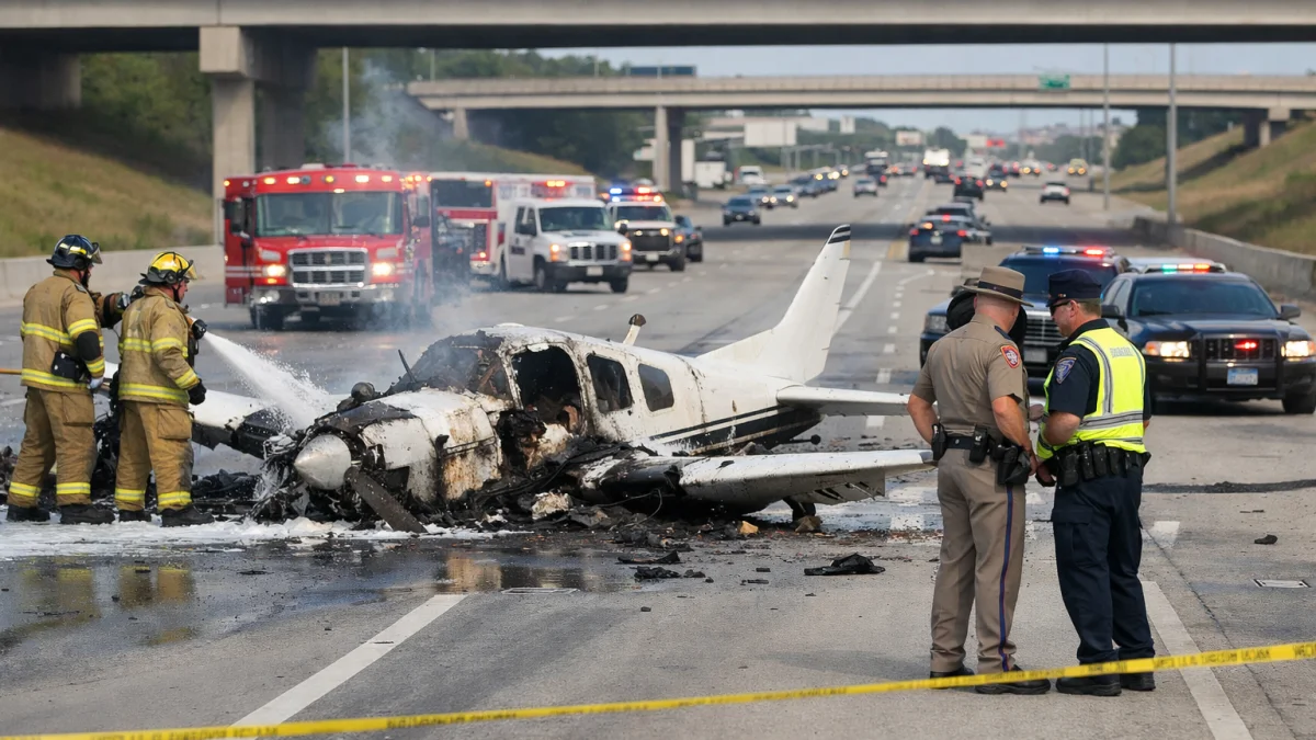 Plane Crash Reported on Texas Highway