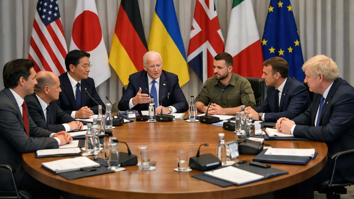 G7 Leaders Discuss Boosting Ukraine Air Defenses