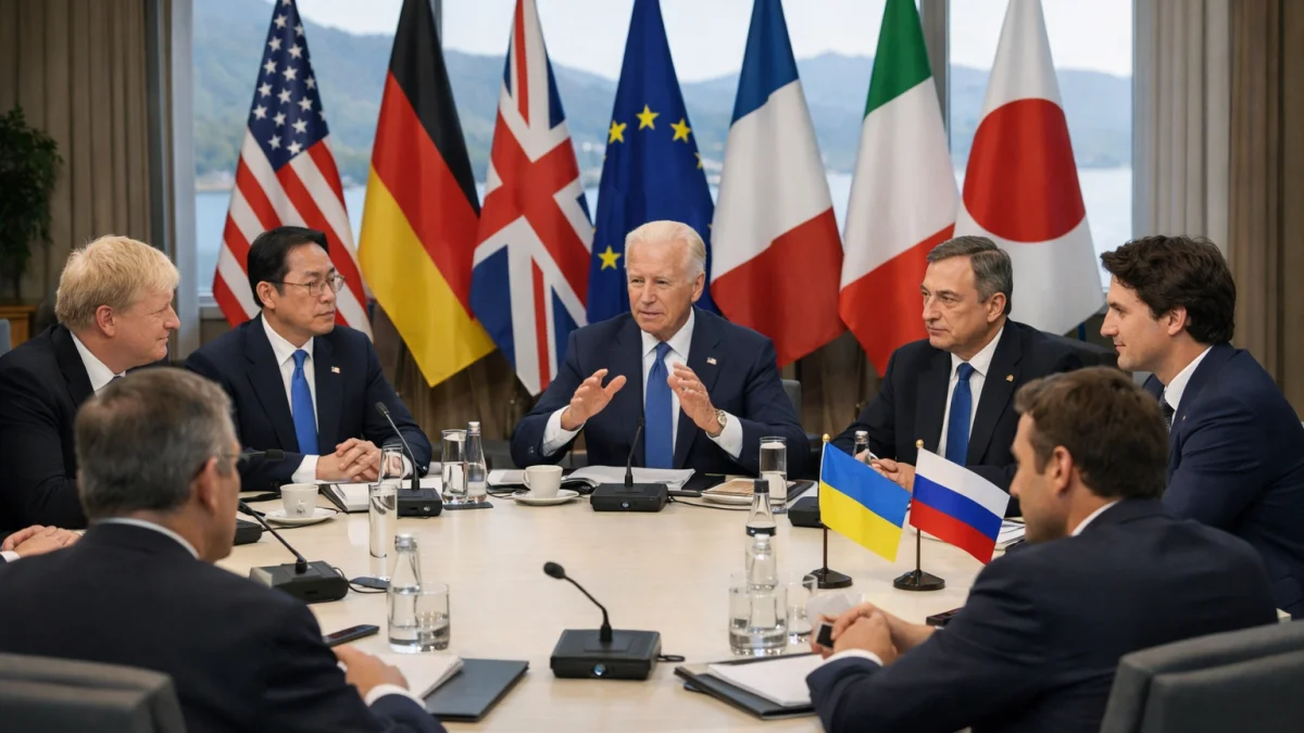 G7 Summit Addresses Russia Sanctions and Ukraine Support