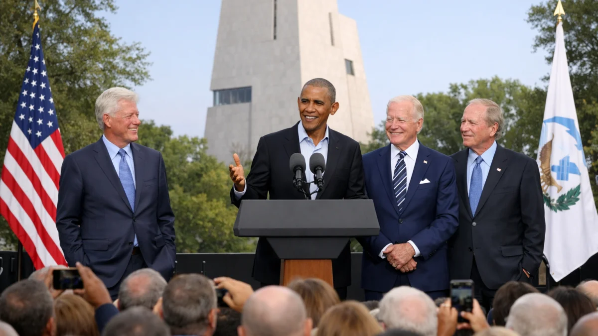 Presidents Gather for Dedication of Obama Presidential Center in Chicago
