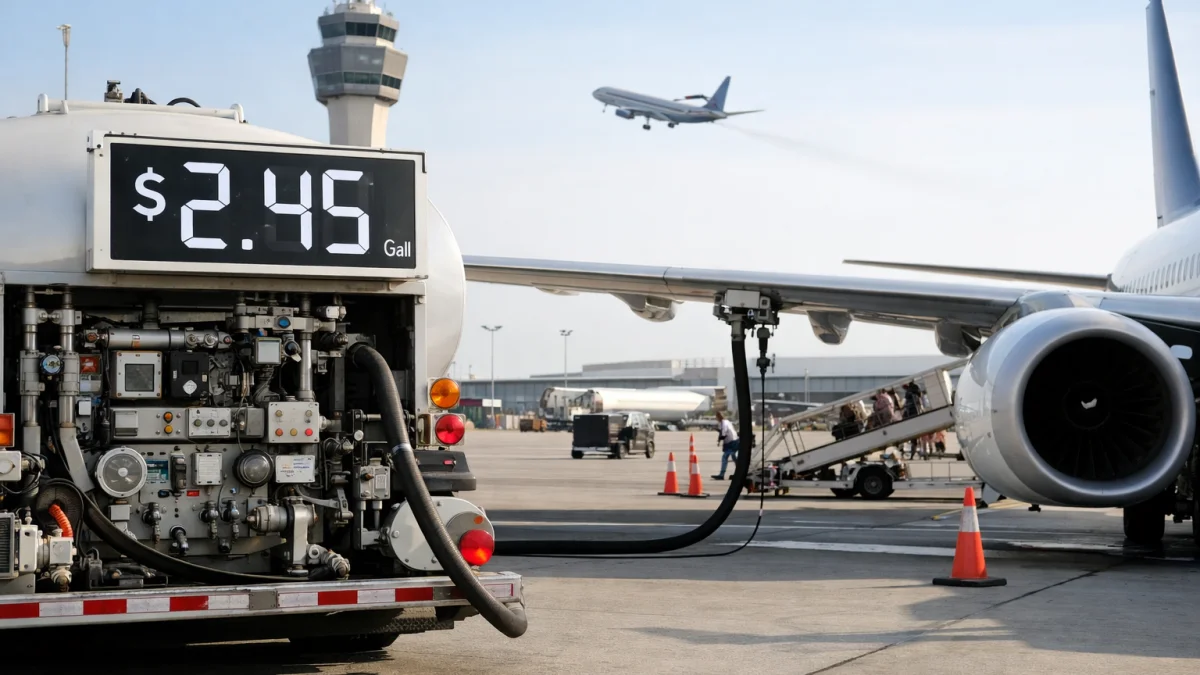 Jet Fuel Prices Decline But Airfares Remain Elevated