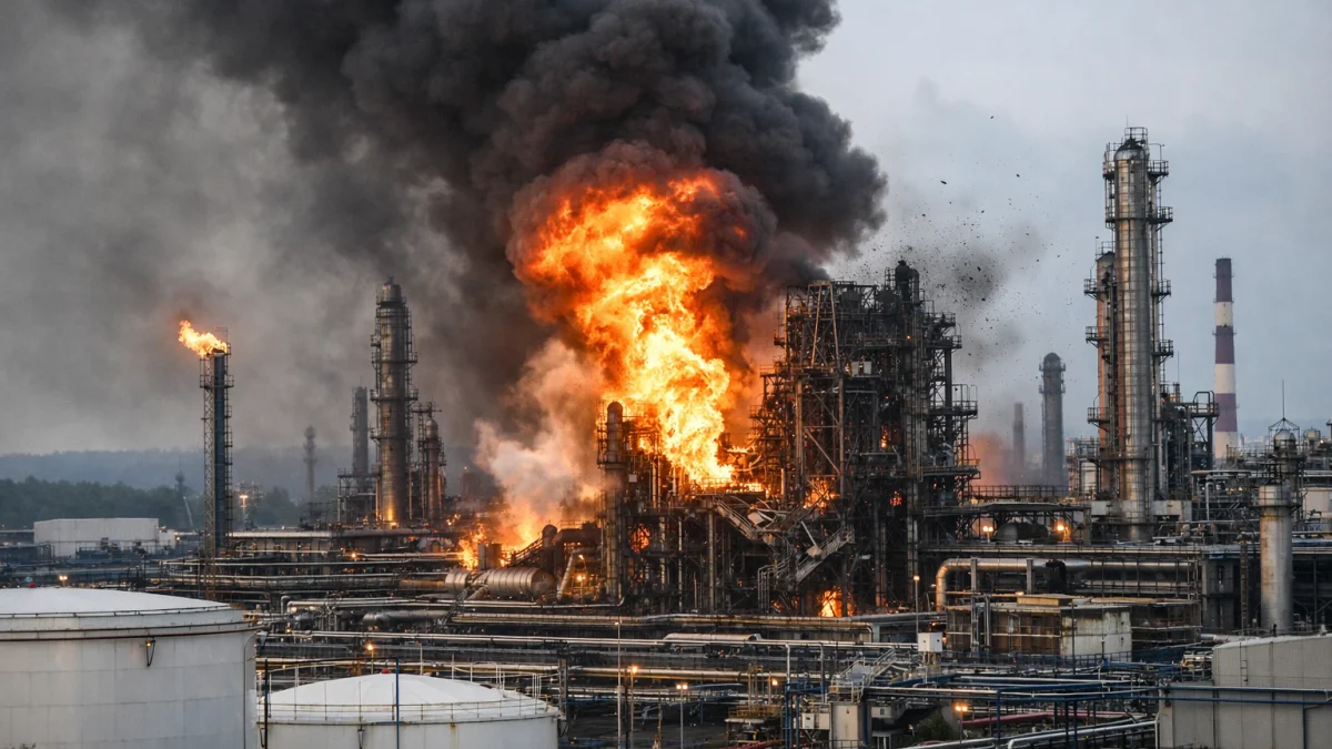 Major Oil Refinery Near Moscow Hit in Ukrainian Strike