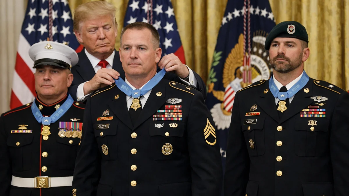 Trump Awards Medal of Honor to Three Combat Veterans