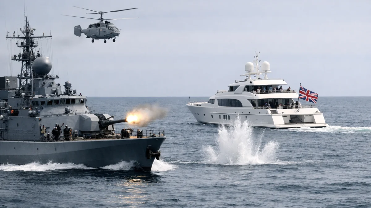 Russia Fires Warning Shots Near UK Waters in Yacht Incident
