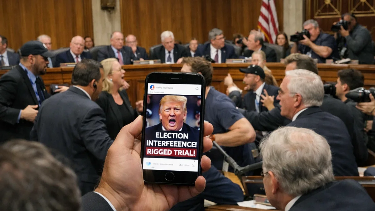 Senate Hearing Disrupted by Trump Post During Proceedings